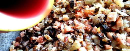 Шаг 11: сливочного жульена с ветчиной и грибами