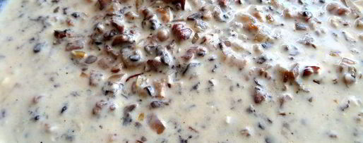 Шаг 13: сливочного жульена с ветчиной и грибами