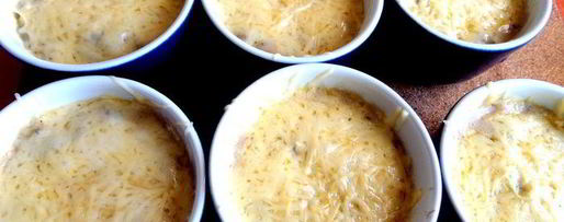 Шаг 21: сливочного жульена с ветчиной и грибами