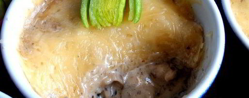 Шаг 23: сливочного жульена с ветчиной и грибами