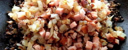 Шаг 9: сливочного жульена с ветчиной и грибами