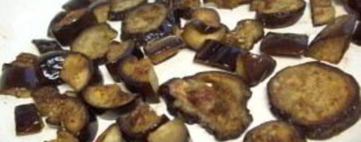 Шаг 2: жульена с грибами и баклажанами