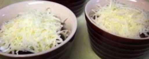 Шаг 6: жульена с грибами и баклажанами