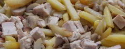 Шаг 4: жульена с грибами и картофелем