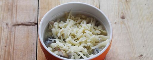 Шаг 4: жульена с грибами и сливками грибной