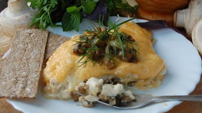 Рецепт Жульена с грибами в мультиварке