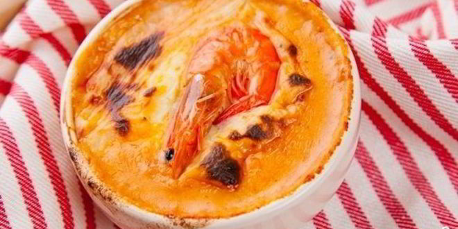 Рецепт жульена с креветками и грибами