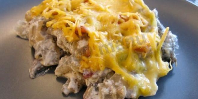 Рецепт жульена с курицей и грибами на сковороде