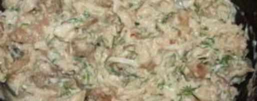 Шаг 2: жульена в блинных мешочках