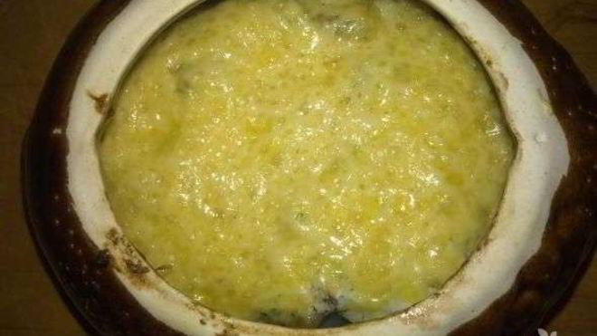 Рецепт Жульена в горшочках с картошкой