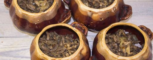 Шаг 16: жульена в горшочке с курицей и грибами