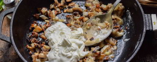 Шаг 4: жульена в картошке