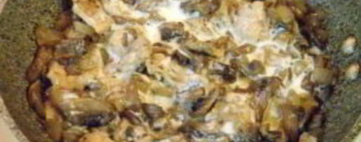 Шаг 3: жульена в тарталетках с грибами и курицей