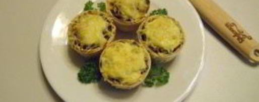 Шаг 8: жульена в тарталетках с грибами