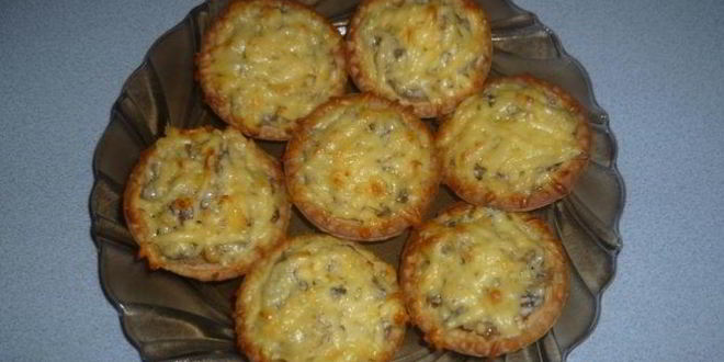 Рецепт жульена в тарталетках в микроволновке