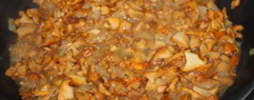 Шаг 2: жюльена из лисичек