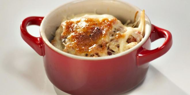 Рецепт жюльена с беконом и грибами