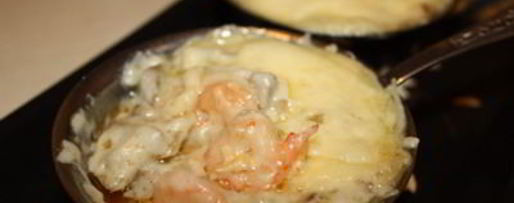 Шаг 5: жюльена с мидиями и креветками