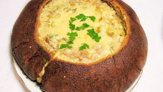 Рецепт Жюльена в хлебном каравае